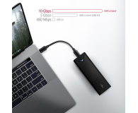 Axagon EEM2-UB2, USB-C 10Gbps - M.2 NVMe SSD ARROW box, czarny - 1353420 - zdjęcie 9